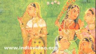 Accidental meeting of Krishna and Radha on the bank of a pool