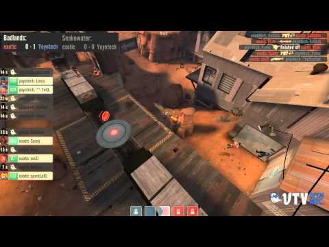 VanillaTV - Yoyotech vs exotic - ETF2L Season 11 Premier Division - Week 1 - Badlands