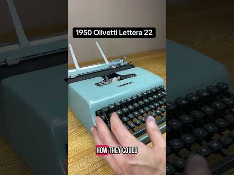 Wie man alle Funktionen einer tragbaren Olivetti Lettera 22 aus dem Jahr 1950 benutzt