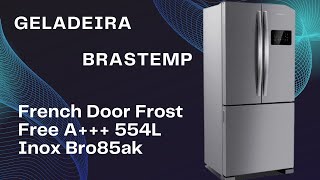 ((INOVADOR)) GELADEIRA BRASTEMP FRENCH DOOR FROST FREE A+++, 554L, INOX. GELADEIRA BRASTEMP