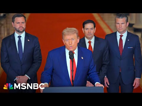 Full Speech: Trump addresses nation after bombing Iran