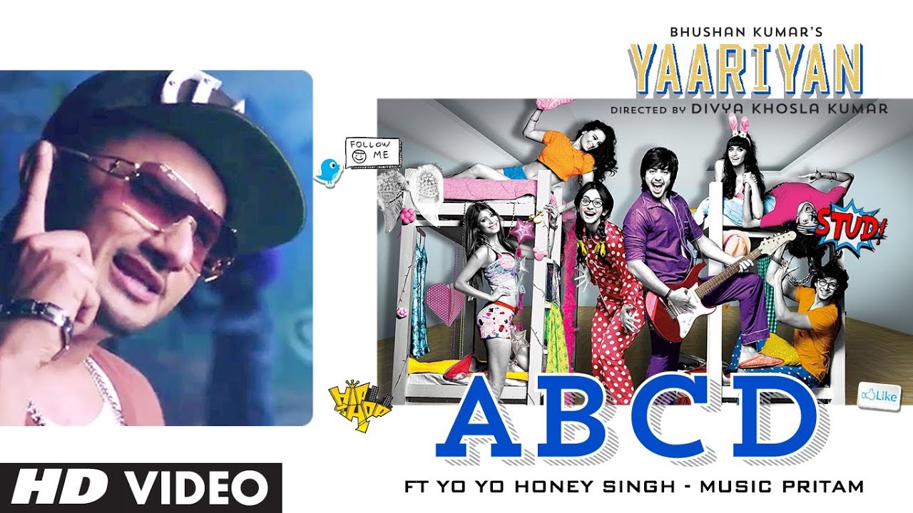 ABCD Lyrics  | Yaariyan | Himansh Kohli, Serah Singh | Yo Yo Honey Singh, Benny Dayal, Shefali Alvares< | Pritam