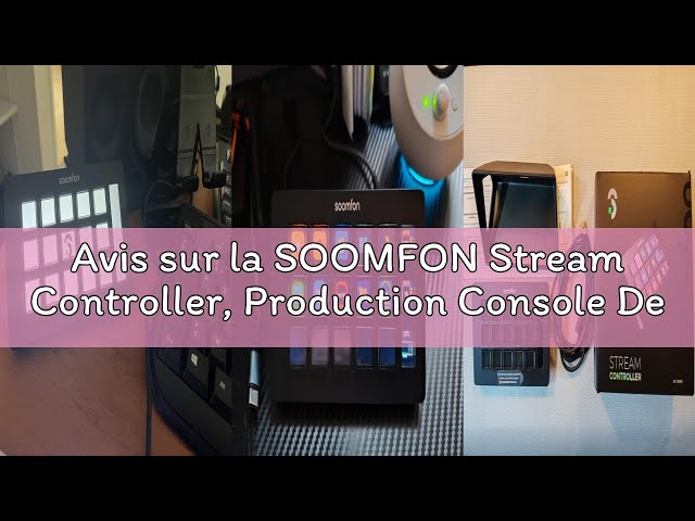 Vídeo relacionado con SOOMFON Stream Controller, Production Console Deck 15 Teclas Macro, Stream Control Deck Activa acciones en Twitch, Youtube, PS y Otras Aplicaciones, Studio Controll Deck Compatible con iOS/Windows