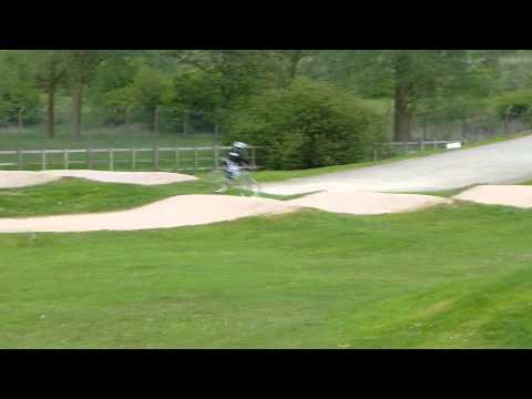 Jordi Hart crash at Milton Keynes race track.