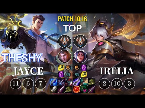 IG TheShy Jayce vs Irelia Top - KR Patch 10.16