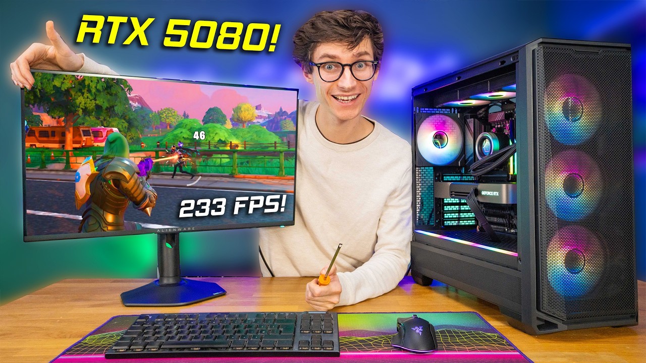 The Stunning RTX 5080 Gaming PC Build 2025! 👀 w/ Gameplay Benchmarks