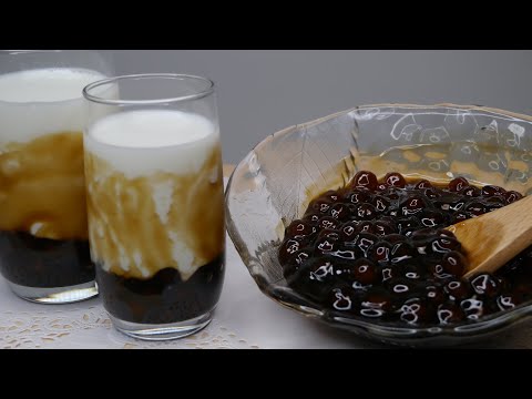 Brown Sugar Tapioca Pearl Milk From Scratch | Boba Milk