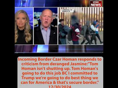 Store has entire aisle in glass cage; Border Czar on deranged Jasmine: Tom Homan isn't shutting up