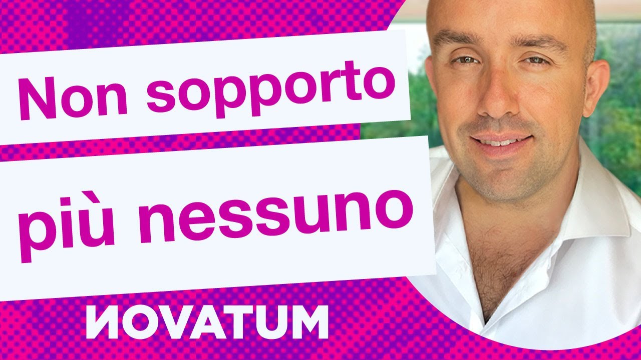 non sopporto più nessuno - Che significa