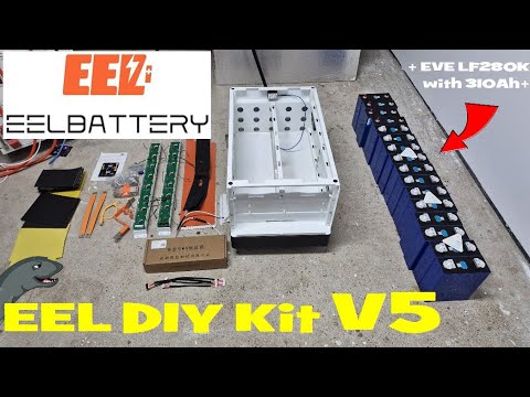 EEL Battery DIY Kit V5. Fantastic battery box but with strange cell compression.