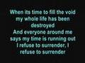 Papa Roach - Time is running out (lyrics)