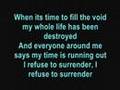Papa Roach - Time is running out (lyrics) 
