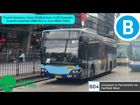 Transit Systems: Volvo B12BLE Euro 4 (ZF Ecomat) / Custom Coaches CB60 Evo II, m/o 5959 (1281)
