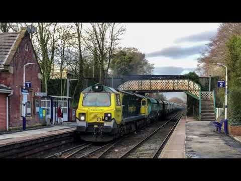 Freightliner 70003 Tunstead Sdgs - Bredbury Tilcon @ Woodley 12/3/21