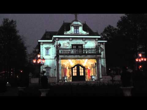 Efteling 3D projected illusions on Villa Volta