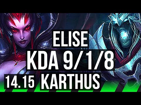 ELISE vs KARTHUS (JGL) | 9/1/8, Legendary, 600+ games | BR Master | 14.15