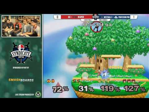 Syndicate - Ice + reaper Vs. Westballz + Professor Pro - Losers Finals - Melee Doubles