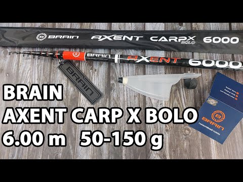 Brain Axent Carp X Bolo 6.00m 50-150g для бічного ківка (болонське, з кільцями, телескопічне)