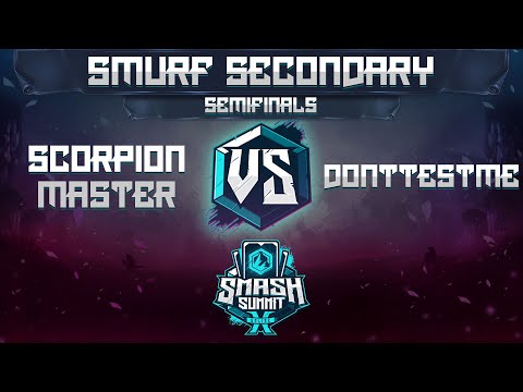 Scorpion Master vs DontTestMe - Smurf Secondary: Semis - Smash Summit 10 | Mario, Cpt Falcon vs Roy