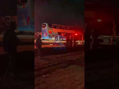 Veja o vídeo; Batida entre ônibus e carreta deixa 11 mortos e mais de 40 feridos na BR-163 em MT