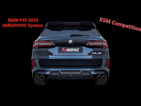 BMW F95 X5M COMPETITION AKRAPOVIC EXHAUST SYSTEM TITANIUM.