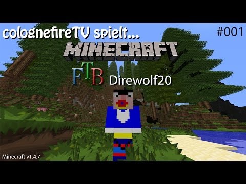 Let's Play: Minecraft FTB Direwolf20 (Minecraft v1.4.7) - Folge 1 - german - deutsch