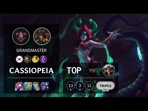 Cassiopeia Top vs Sett - KR Grandmaster Patch 11.12