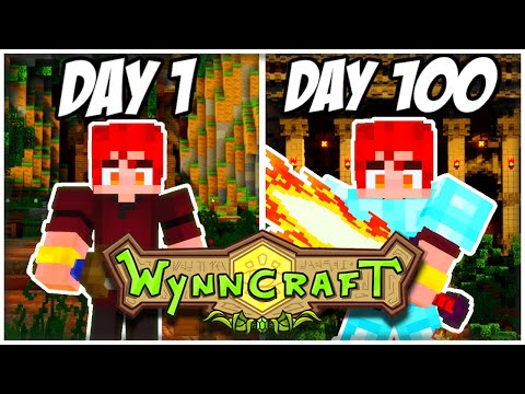 JayceWasHere - I Spent 100 Days in The Minecraft MMORPG WynnCraft, and this is what Happened
