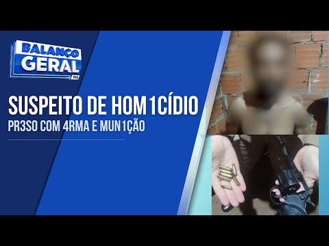 SUSPEITO DE HOMICÍDIO É PRESO COM REVÓLVER E MUNIÇÃO EM VÁRZEA DA PALMA