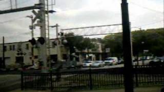 preview picture of video 'CSX ES40DC and Norfolk Southern NS ES44AC pull intermmodal through the Waterfront, Homestead, PA'