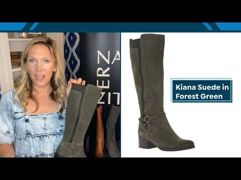 Naturalizer Kiana Leather or Suede Riding Boot