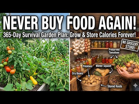 How to Never Buy Food Again: The 365-Day Survival Garden Plants