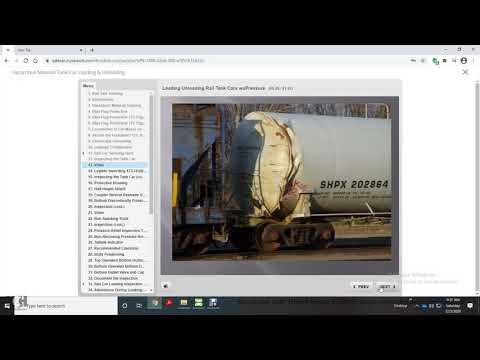 HAZARDOUS MATERIAL LOADING AND UNLOADING RAIL TANK CARS COURSE