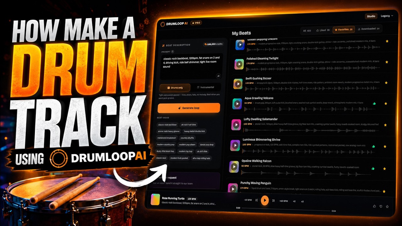 Drumloop AI tutorial
