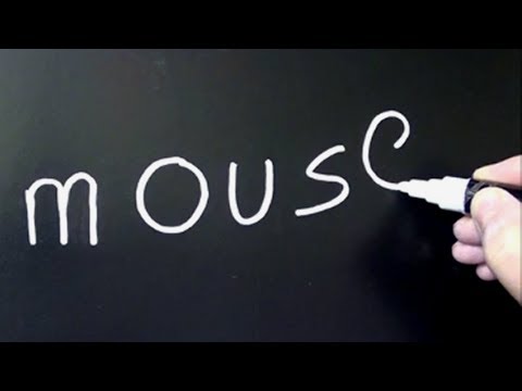 How to Draw a Cartoon mouse with the word mouse - Easy Tutorial