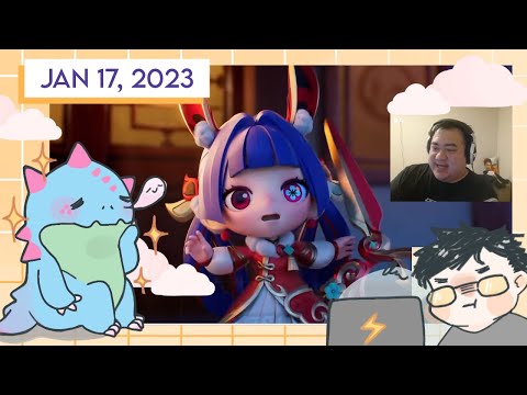 [2023 Jan 17] Reacting to “Mythmaker Gwen Prestige Edition Chibi Trailer & TFT Stream! (ft. Toast)
