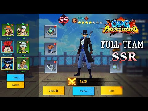 OPG: Pirates Legend - Full Team SSR Gameplay (Android/IOS)