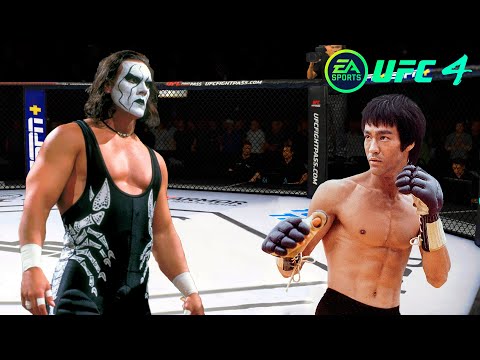UFC4 Bruce Lee vs Sting Wretsler WWE EA Sports UFC 4 - Epic