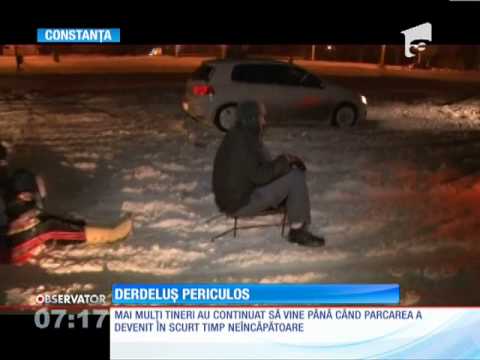 Derdeluș periculos pe un bulevard din Constanţa