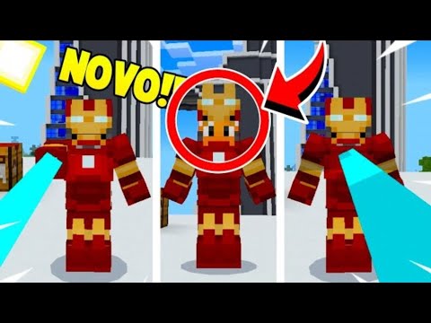 Novo addon do iron man para Minecraft pe