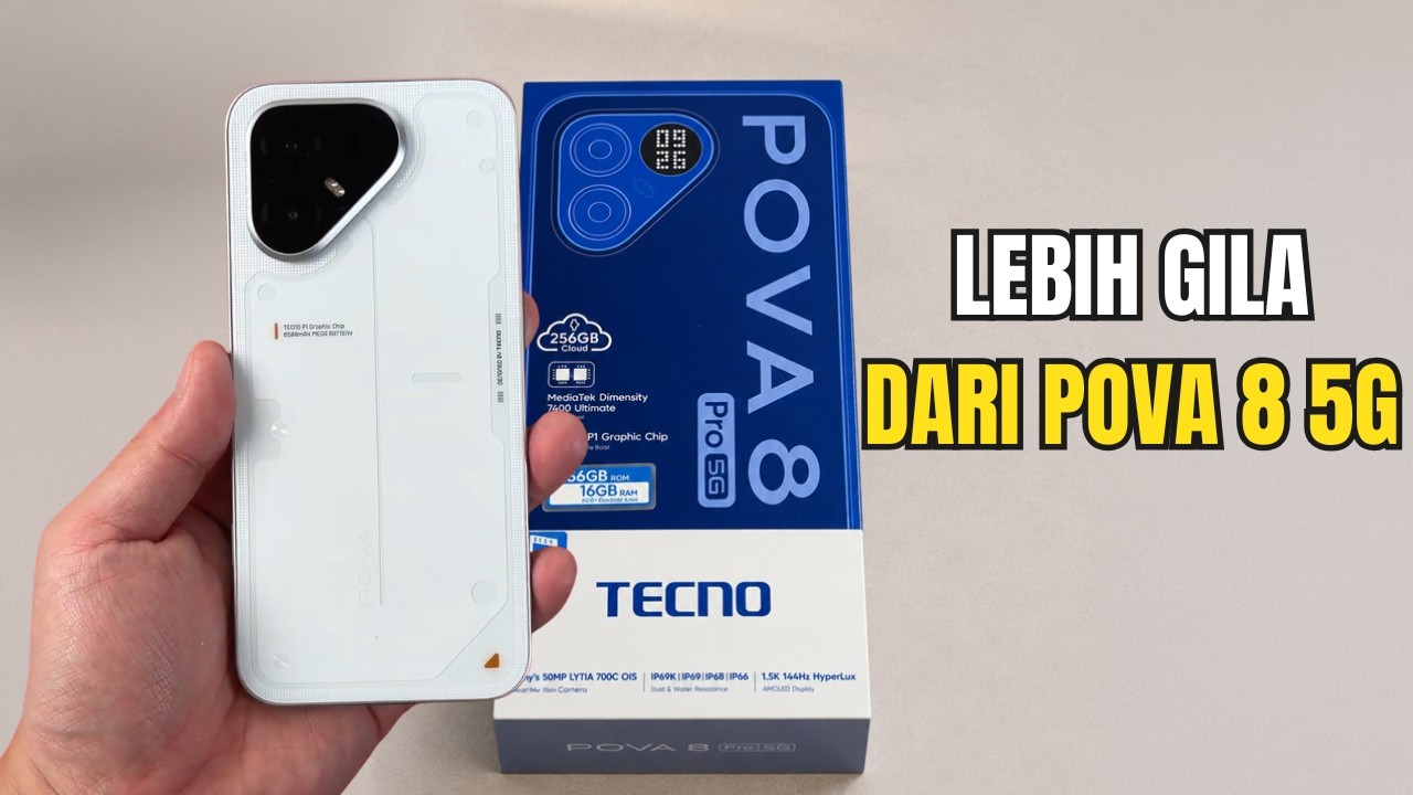 DIAM2 RESMI‼️TECNO POVA 8 PRO 5G LEBIH SEMPURNA DARIPADA VERSI BASICNYA