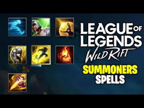 Summoner Spells in League of Legends Wild Rift.!