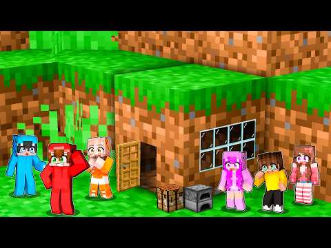 Viviendo DENTRO de UN BLOQUE 100 Días en Minecraft!