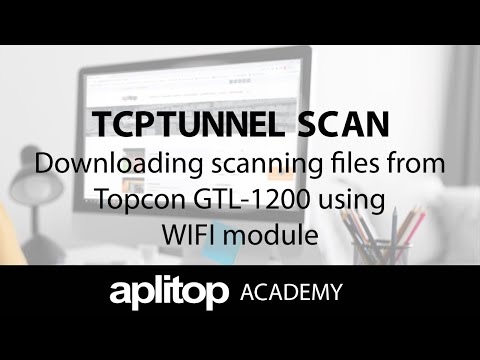 Downloading scanning files from Topcon GTL-1200 using WIFI module