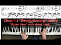 CHOPIN Revolutionary Etude With Sheet Music SUPER SLOW