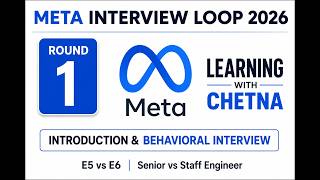 Meta Interview Loop | Round 1 | Introduction & Behavioral Round | E5 ,