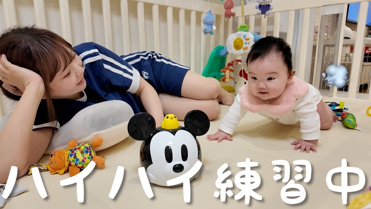 ついに動いた！？生後6ヶ月ベビーの起きてから寝るまでの1日記録【ワンオペ】