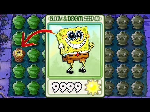Vasebreaker Endless | 100% REPEATER Spongebob Plant - Plants vs Mod Spongebob