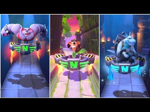 Crash On The Run - All Bosses Defeated ,Fake Crash ,Frosty Dingodile ,KOALA KONG