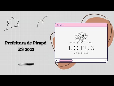 Apostila Prefeitura de Pirapó RS 2023 Agente Administrativo